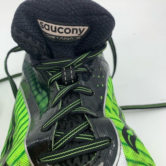 SAUCONY Cortana 3 black/green power grid sneakers - Picture 6 of 8